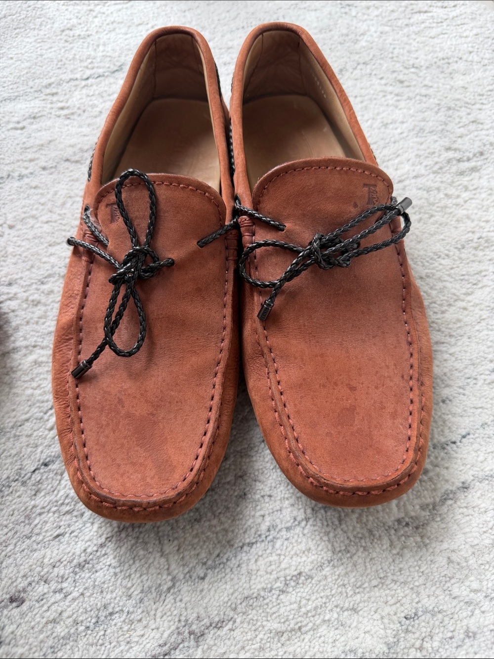 Men's Tod’s Suede Moccasin Loafers in Brown